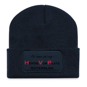 Gütersloh HVP - Recycled Patch Beanie - french navy - Front