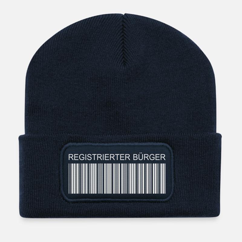 Registrierter Bürger - Recycelte Patch Beanie - French Navy