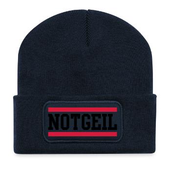 notgeil - Recycelte Patch Beanie - French Navy - Vorne