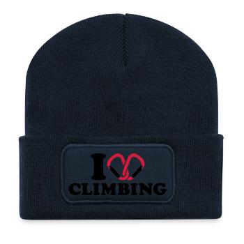 Klettern - Recycelte Patch Beanie - French Navy - Vorne