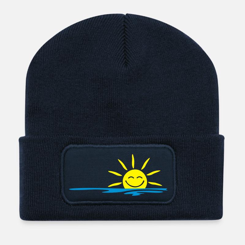 Holiday - Sonne und Meer - Recycelte Patch Beanie - French Navy