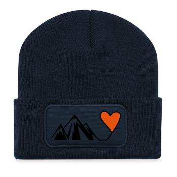 mountain heart - Recycelte Patch Beanie - French Navy - Vorne