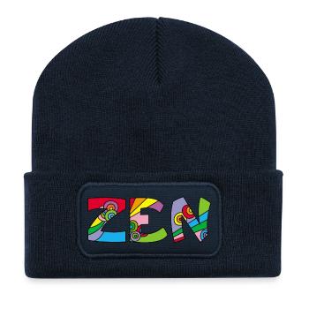 Zen and yoga - Recycled Patch Beanie - french navy - Front