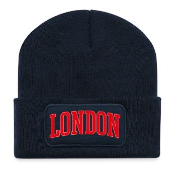 Emblème universitaire de Londres - Beanie recyclé à patch - bleu marine - Devant