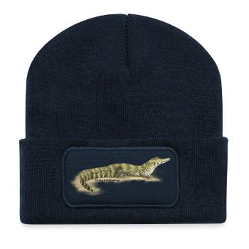 Baba (Caiman crocodilus) - Recycled Patch Beanie - french navy - Front