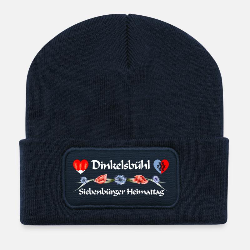 Dinkelsbühl Heimattag für Siebenbürger Sachsen - Recycelte Patch Beanie - French Navy