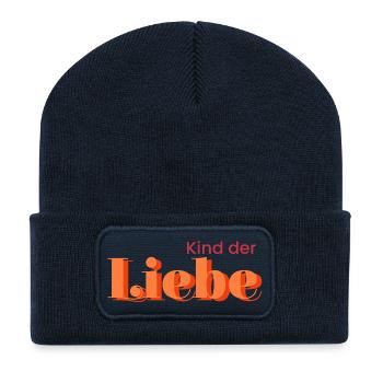 Child of love - Recycled Patch Beanie - french navy - Front