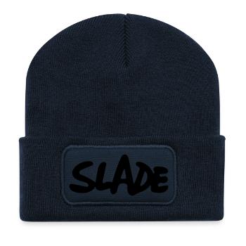Slade - Beanie recyclé à patch - bleu marine - Devant