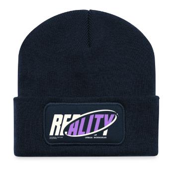 Realety - Recycelte Patch Beanie - French Navy - Vorne