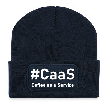 CaaS – Coffee as a Service | Fun IT Coffee - Recycled Patch Beanie - french navy - Front