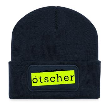 Ötscher - Montagne en Autriche - Beanie recyclé à patch - bleu marine - Devant