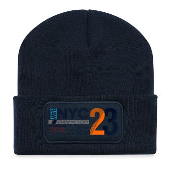 Urban New York City Street Art - Recycled Patch Beanie - french navy - Front