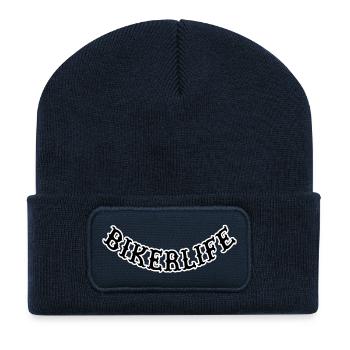 Bikerlife_ - Recycled Patch Beanie - french navy - Front