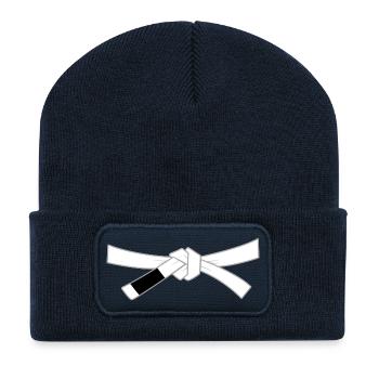 Whitebelt - White Belt - Recycled Patch Beanie - french navy - Front