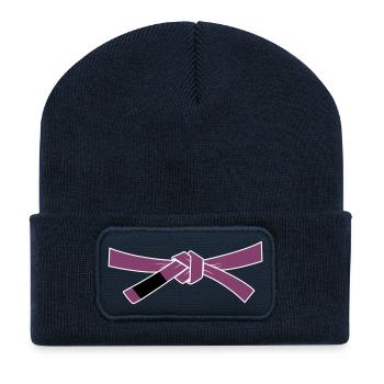 Purplebelt - Purple Belt - Recycled Patch Beanie - french navy - Front