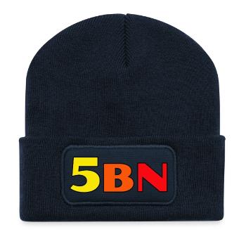 5BN Color Explosion Block Letters - Recycled Patch Beanie - french navy - Front