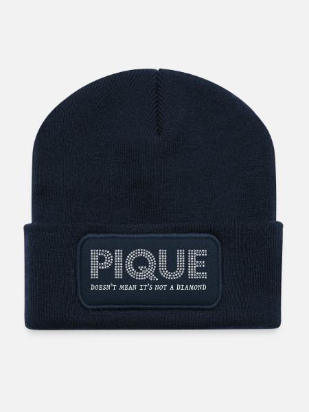 PIQUE Diamond Sparkles Design - Recycled Patch Beanie - french navy
