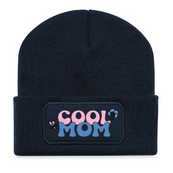 Cool Mom - Recycelte Patch Beanie - French Navy - Vorne