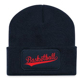 Basketball / Basketball / Basktet-Ball / Sport - Recycelte Patch Beanie - French Navy - Vorne