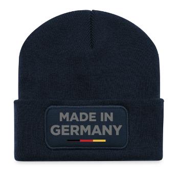 Made in Germany Shirt - Recycelte Patch Beanie - French Navy - Vorne