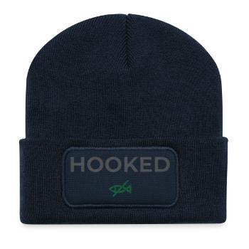Hooked Angler Graphic Tee - Recycelte Patch Beanie - French Navy - Vorne