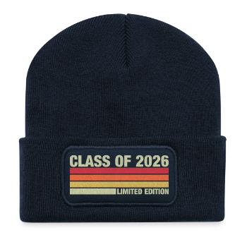 Class of 2026 - Graduation - Recycled Patch Beanie - french navy - Front