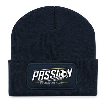 Passion mondiale pour le football - Beanie recyclé à patch - bleu marine - Devant