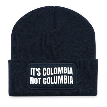 Kolumbien Nicht Kolumbien Kolumbianische Flagge Kolumbien - Recycelte Patch Beanie - French Navy - Vorne