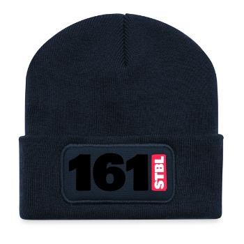 161 - STBL - Recycelte Patch Beanie - French Navy - Vorne