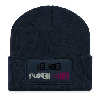 Sei Ace Punchface - Recycelte Patch Beanie - French Navy - Vorne