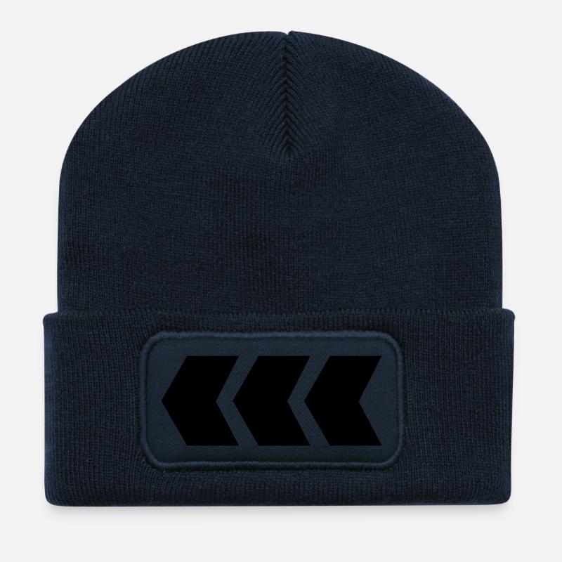 flèche - Beanie recyclé à patch - bleu marine