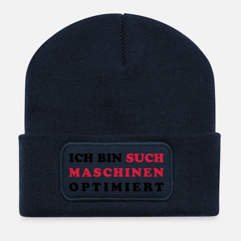 Suchmaschine SEO - Recycelte Patch Beanie - French Navy