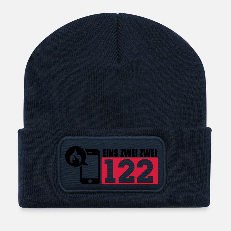 Feuerwehr 122 - Österreich - Recycelte Patch Beanie - French Navy