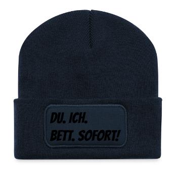 You I bed immediately - Recycled Patch Beanie - french navy - Front