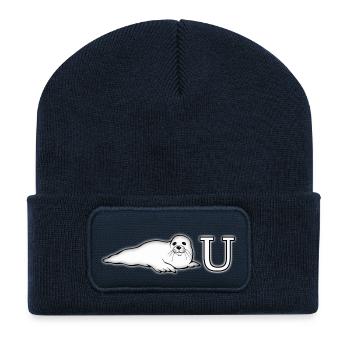 phoque_you - Recycelte Patch Beanie - French Navy - Vorne