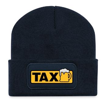 Taxi Bier - Recycelte Patch Beanie - French Navy - Vorne