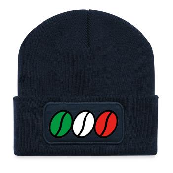 BARISTA. CAFFÈ ITALIANO - Beanie recyclé à patch - bleu marine - Devant