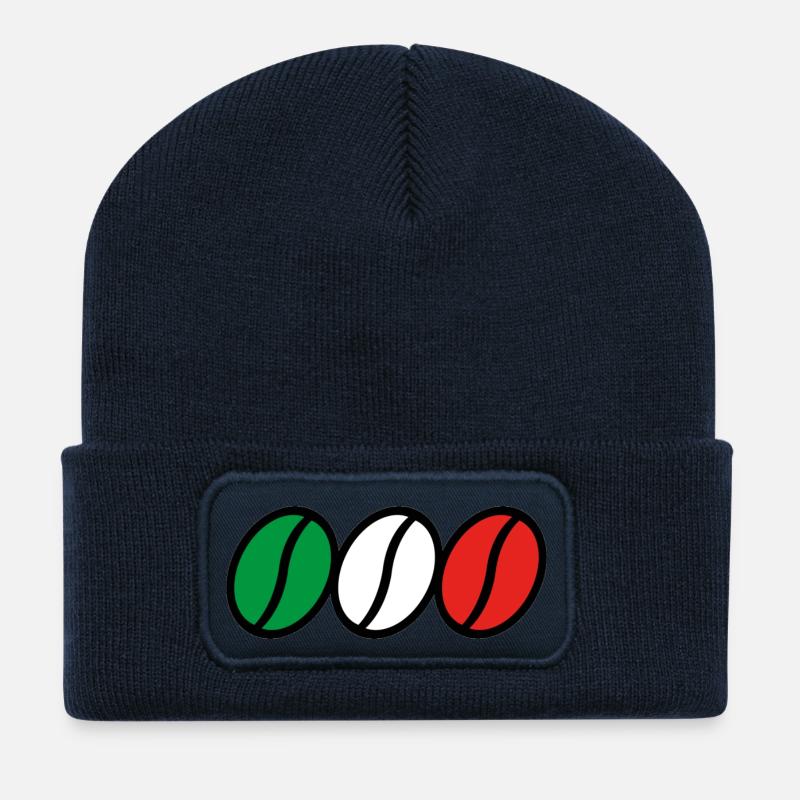 BARISTA. CAFFÈ ITALIANO - Recycelte Patch Beanie - French Navy