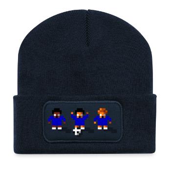 Soccer Blue - Recycled Patch Beanie - french navy - Front
