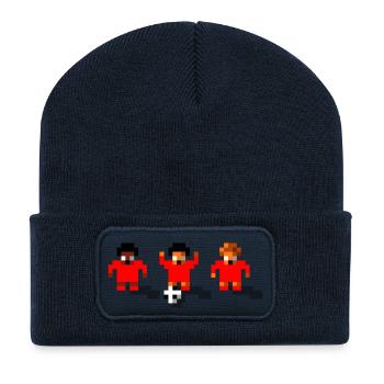 Soccer All Red - Recycled Patch Beanie - french navy - Front