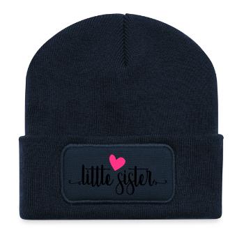 little sister - Recycelte Patch Beanie - French Navy - Vorne
