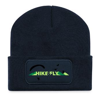 Hike Fly - Recycelte Patch Beanie - French Navy - Vorne