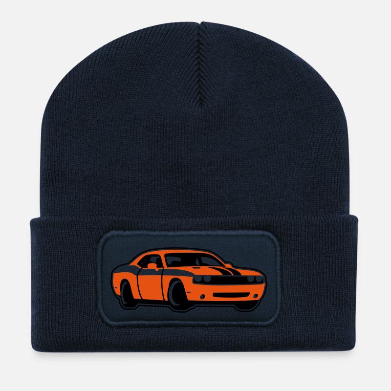 Muscle-Car - Recycelte Patch Beanie - French Navy