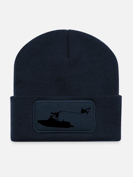 wakeboat_4 - Recycled Patch Beanie - french navy