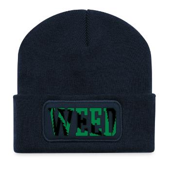 WEED - Recycled Patch Beanie - french navy - Front
