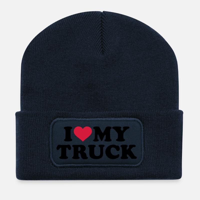 LKW - Recycelte Patch Beanie - French Navy