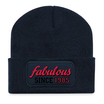 anniversaire - Beanie recyclé à patch - bleu marine - Devant