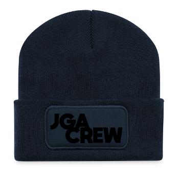 jga crew sign - Recycelte Patch Beanie - French Navy - Vorne