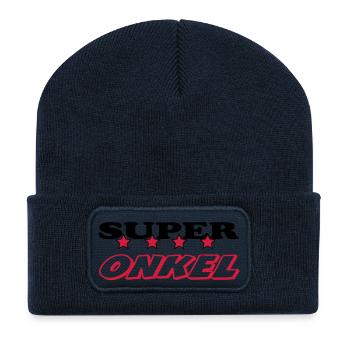 Super onkel - Recycelte Patch Beanie - French Navy - Vorne