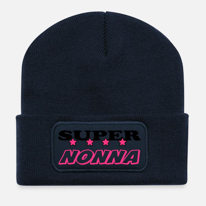 Super nonna - Recycelte Patch Beanie - French Navy